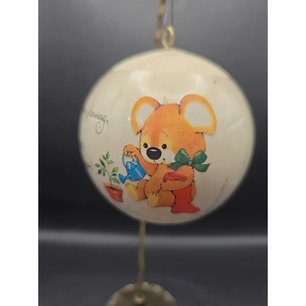 Hallmark Vintage 1980 Unbreakable‎ Satin Ball Ornament Tree Trimmer Collection